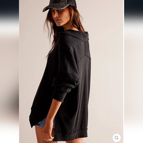 Free People We The Free Walk Away Tunic in Black - Picture 1 of 9